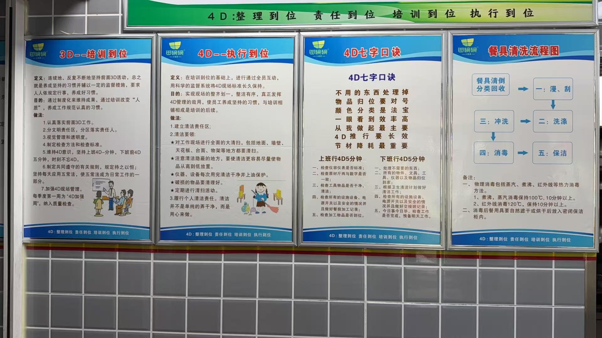 田碗碗门店服务标准公示